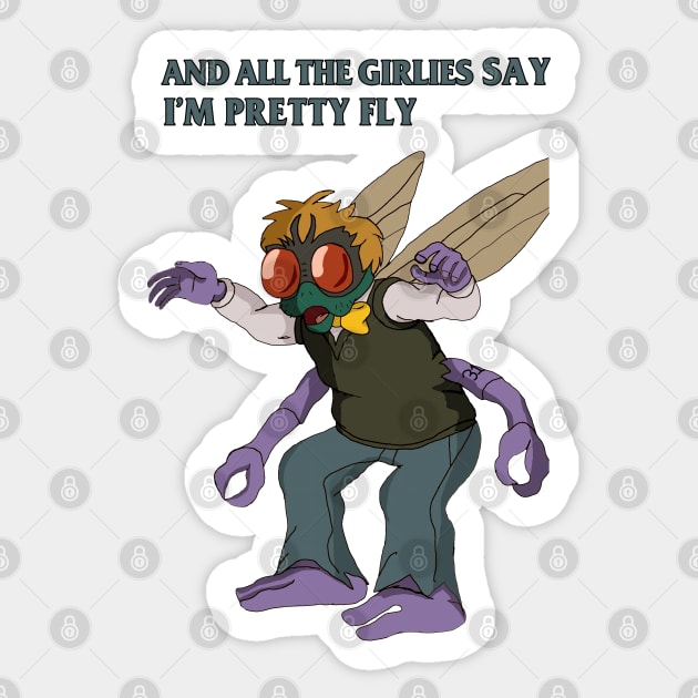 pretty fly Sticker by jonah block